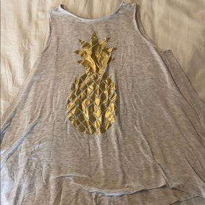 loose pineapple cover up dress